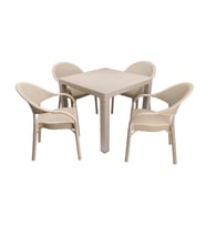 Mandella Elit Rattan 90x90 Eylül Koltuk Masa Takımı Çölbeji