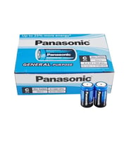 Panasonic R14BE/2PS Manganez Orta C Boy Pil (24'lü Paket) (Siyah)