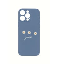 iPhone 15 Pro Max Vorian İnce Kamera Korumalı Mika Kılıf June Daisy Blue