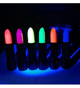 Karanlıkta Parlayan Yanan UV Neon Ruj Yüz Boyama 6 Adet 6 Renk