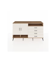 Kronos Konsol 5 Raflı 4 Çekmeceli 2 Kapaklı 176x59x99 Çam-Aytaşı