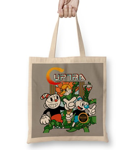 Cuphead Cuptra Bez Çanta Uzun Saplı