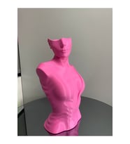 Pembe Renk Dekoratif Takı Mankeni Teşhir Standı 30 cm Takı Organizer Mücevher Küpe Kolye Sergileme