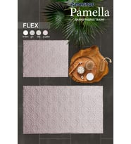 Merinos Pamella 2 Li Banyo Paspas Takımı Flex Pudra