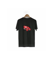 1 Mayıs Emek Ve Dayanışma Bayraklı Emekçi Baskılı Bisiklet Yaka T-shirt - Siyah