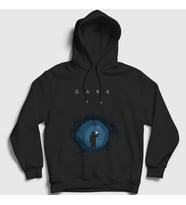 Presmono Unisex Siyah Cave Dark Kapüşonlu Sweatshirt 186140tt