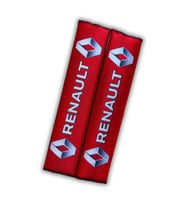 Renault Dijital Baskılı Emniyet Kemer Pedi / Renault Kırmızı Emniyet Kemer Kılıf Aksesuar 2'Li Set