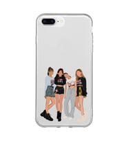Iphone 7 Plus ve 8 Plus Uyumlu Blackpink Tasarımlı Şeffaf Telefon Kılıfı