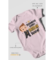 Dedemden sonra patron benim! Kısa Kollu Bebek Body %100 Pamuk