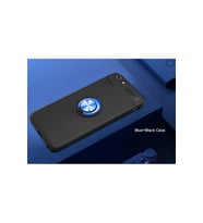Apple iPhone 6 Uyumlu Kılıf Zore Ravel Silikon Kapak (Siyah-Mavi)