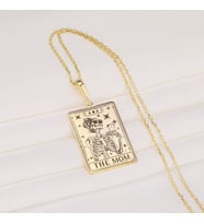 Tasarım The Mom Tarot Kolye 925K Gümüş (Gold)
