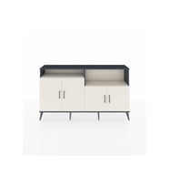 Arges Konsol 4 Raflı 4 Kapaklı 176x30x99 Antrasit-Aytaşı