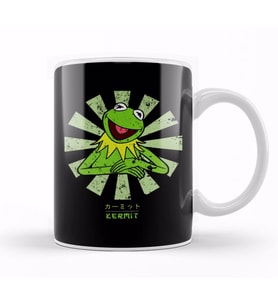 Kermit The Frog Retro Japanese Kupa Bardak Porselen