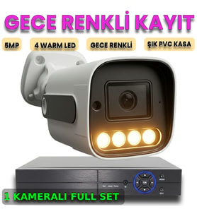XMPRO Gece Renkli Gösteren 1 Kameralı 5 Megapiksel Güvenlik Kamerası Seti