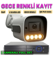 XMPRO Gece Renkli Gösteren 1 Kameralı 5 Megapiksel Güvenlik Kamerası Seti