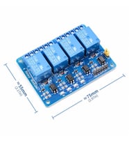 4 Kanal 5V Röle Modül AC 250V 10A -- Optokuplör İzolasyon