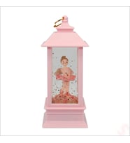 Uçuşan Simli,12,5cm x 5cm Led Işıklı Balerin Fener Küre - A (STD)