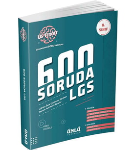 8. Sınıf 600 Soruda LGS Us Teroit Soru Bankası Ünlü Yayıncılık