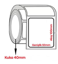 Termal Çok Amaçlı Barkod Etiketi 100x50mm (1000 li Rulo)