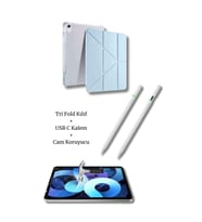 iPad A16 11. ve 10. Nesil ile Uyumlu A3355 A2757 Premium 3’lü Tablet Aksesuar Seti