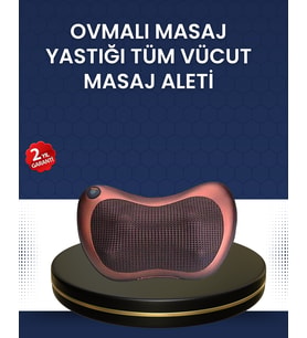 Isıtma Özellikli Derin Yoğurma Masaj Yastığı Priz & Çakmak Girişli