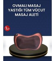 Isıtma Özellikli Derin Yoğurma Masaj Yastığı Priz & Çakmak Girişli