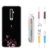 Oppo Reno 2Z 4 Lite 4 Pro 5 6 7 A31 Kılıf Kablo Koruma Spiral Silikon Love 1629