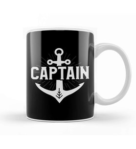 Cute Captain Anchor I Am The Captain of This Boat Cruising Kupa Bardak Porselen