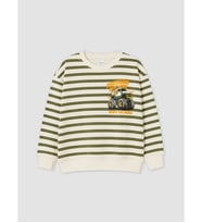 LCW Kids Haki Baskılı Erkek Çocuk Sweatshirt