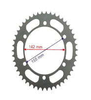 Hyosung Gt250R Arka Dişli 520-46T İç 142X6 Delikli Ind Öm