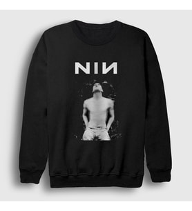 Presmono Unisex Siyah Poster Müzik Nin Nine Inch Nails Sweatshirt 486957tt