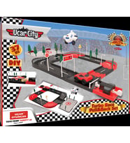 Uçar City Çek Bırak Araba Pist Seti (45 Parça) UÇ-204 (Karışık)