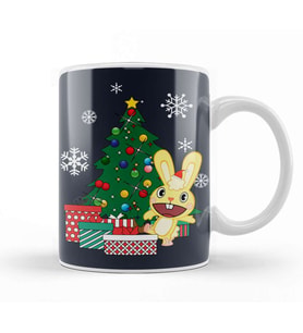Cuddles Around The Christmas Tree Happy Tree Friends Kupa Bardak Porselen