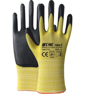 CMC 1733 DÜZ PREMIUM ELDİVEN SARI-SİYAH 12 Adet - 1/2