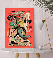 BK Gift Modern Soyut Tasarımlı Kanvas Tablo-9