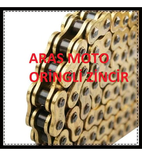 CF MOTO NK 150 TEKER ZİNCİRİ 136 BAKLA 4*28 ORİNGLİ A KALİTE TAYVAN - ARASMOTO (Siyah)