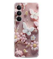 Realme C75 Kılıf Boutique Baskılı Resimli Pembe Kelebekler Pcode -088