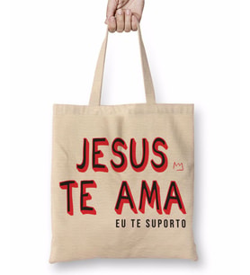 Lion Jesus Te Ama Bez Çanta Uzun Saplı