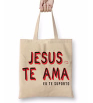 Lion Jesus Te Ama Bez Çanta Uzun Saplı