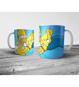 Pixxa Homer ve Marge Simpsons Kupa Bardak Model 4