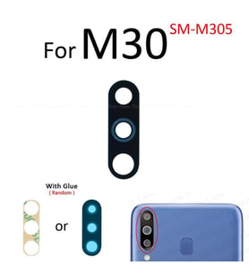 Samsung Galaxy M30 Arka Kamera Camı Lens Yapışkanlı