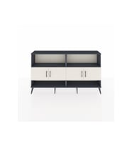 Arges Konsol 4 Raflı 4 Kapaklı 176x30x99 Antrasit-Aytaşı