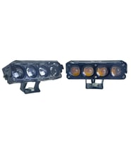 Offroad sis lambası set sarı beyaz - mavi gündüz ledli çakarlı 12.6 x 5 x 3.5 cm 12-60v /  LASS370
