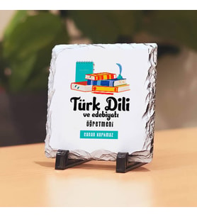 Türk Dili ve Edebiyatı Öğretmenlerine Hediye Taş Baskı