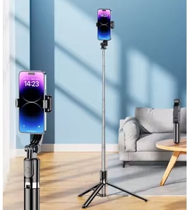 2in1 Çok Amaçlı Bluetooth Kumandalı 170cm Tripod + Selfie Çubuğu R1