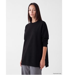 LC WAIKIKI Siyah Kadın Kalın Sweatshirt Tunik