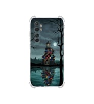 PrintiFy Xiaomi Minote10lite ile Uyumlu Simya Serisi Gölge Ve Cam Tasarımlı Uv Baskılı Köşe Korumalı Antişok Kılıf