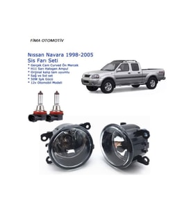 8200074008-camlı Sağ+sol Nissan Navara 1998 Sis Farı Set Oem: 8200074008
