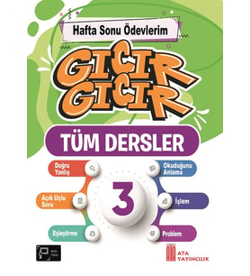 3. Sınıf Gıcır Gıcır Hafta Sonu Ödevlerim Tüm Dersler