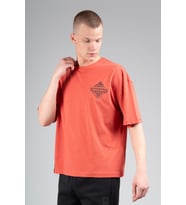 Maraton Oversize Erkek Bisiklet Yaka Kiremit T-shirt
